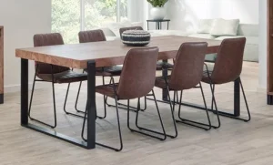 Meubar - Eettafel Alcatraz, Jaipur of Trentino - T29UM80-K028-K670 - Old teak - 290x70x100cm | Belga Meubelen Sale