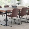 Meubar - Eettafel Alcatraz, Jaipur of Trentino - T23UM80-K028-K670 - Old teak - 226x70x100cm | Belga Meubelen Clearance