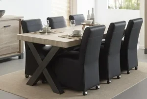 Meubar - Eettafel Jan of Tomba - T29X80-K555-K495 - Oude eik - 290x78x100cm | Belga Meubelen Outlet