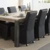 Meubar - Eettafel Jan of Tomba - T19TL38-K555-K495 - Oude eik - 184x76x100cm | Belga Meubelen Clearance