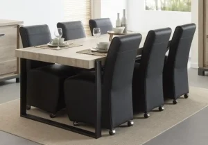 Meubar - Eettafel Jan of Tomba - T19UM80-K028-K495 - Oude eik - 184x70x100cm | Belga Meubelen Fashion