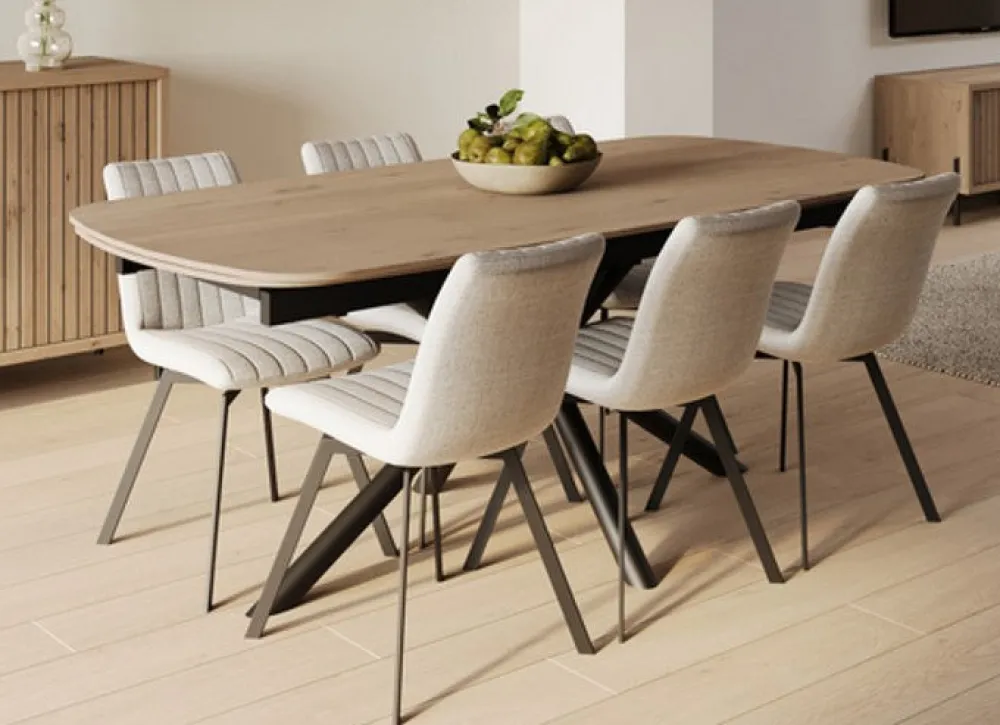 meubar__eettafel_kano_ken_0-11.webp Meubar - Eettafel Kano, Kent, Moderna en Natural - TD20PM28E-K028-K540 - K540 - Millenium oak light - 196x72x100cm | Belga Meubelen New