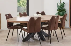 Meubar - Eettafel Trentino - TOV26MM50-K028-K675 - Golden oak - 260x72x130cm | Belga Meubelen Clearance