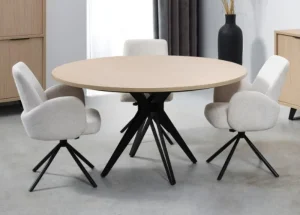 Meubar - Eettafel Veneto - TRO9YMM50-K028-K670 - Elegant black - 90x72x90cm | Belga Meubelen Online