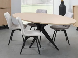 Meubar - Eettafel Veneto - TOV23YMM50-K028-K725 - Elegant Oak - 225x72x120cm | Belga Meubelen Online