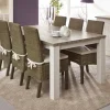 Meubar - Eettafel York - T19TL38-K465-K550 - Lariks/Kristal eik licht bruin - 184x76x100cm | Belga Meubelen Fashion
