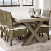 Meubar - Eettafel York - T19X80-K550-K550 - Kristal eik licht bruin - 184x76x100cm | Belga Meubelen Discount