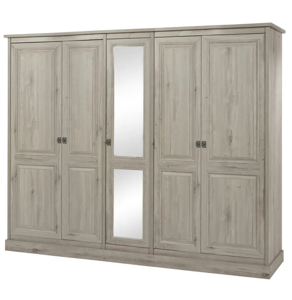meubar__kleerkast_kent____0-3.webp Meubar - Kleerkast Kent - K5S1 - K540 - Millenium oak light - 259x213x61cm | Belga Meubelen Hot