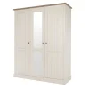 Meubar - Kleerkast York - K3S1 - K467 - Lariks/Kristal eik licht bruin - 171x213x61cm | Belga Meubelen Discount