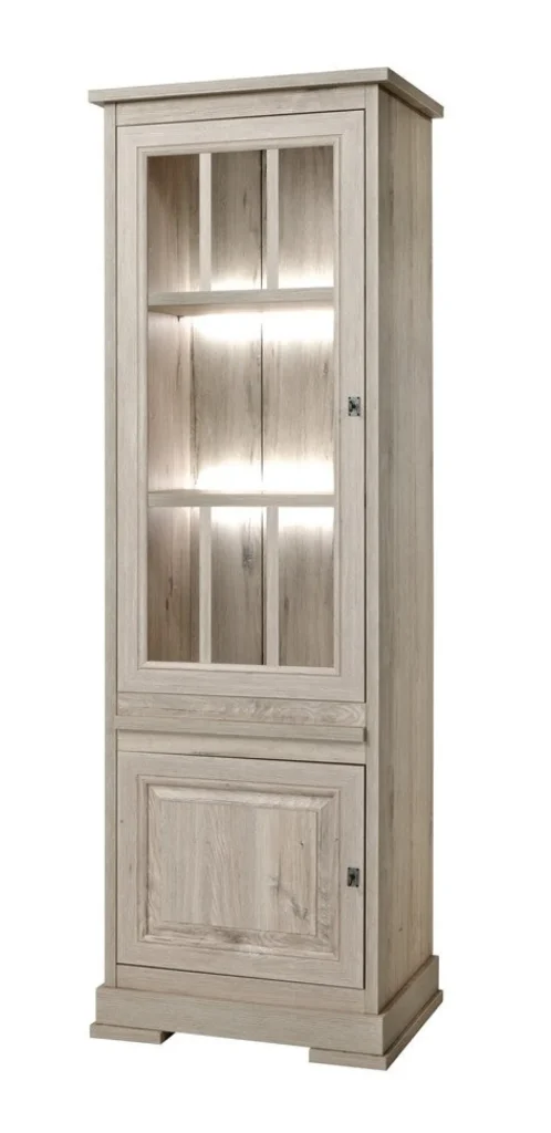 Meubar - Kolomkast Kent - KV6L - K540 - Millenium oak light - 684x211x50cm | Belga Meubelen Online