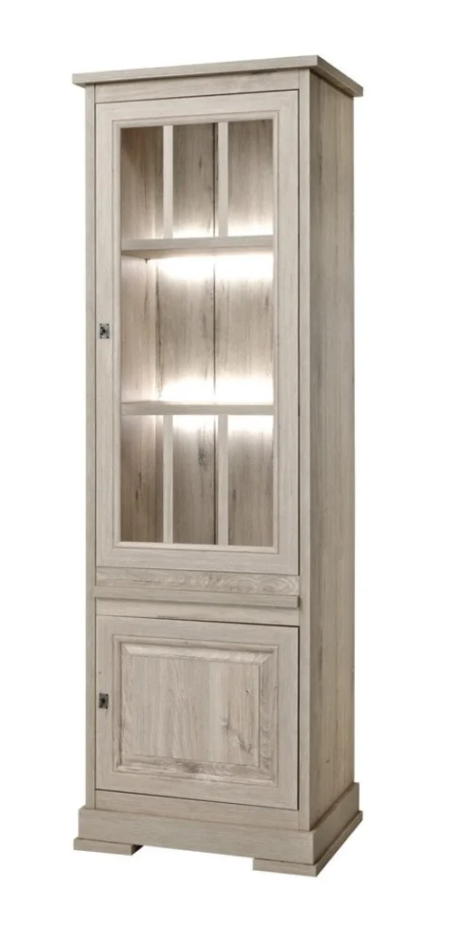 Meubar - Kolomkast Kent - KV6R - K540 - Millenium oak light - 684x211x50cm | Belga Meubelen Outlet