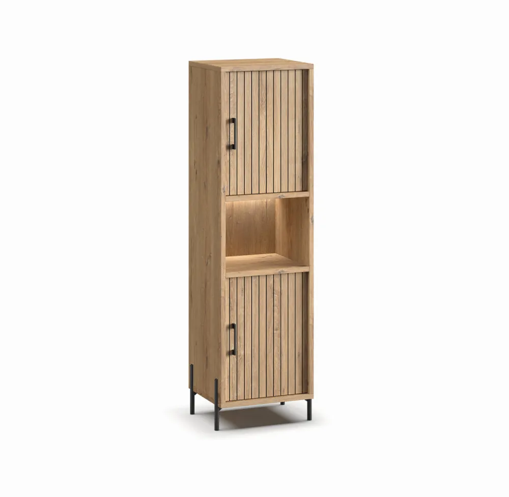 meubar__kolomkast_moderna_0-1.webp Meubar - Kolomkast Moderna - KB6R - K545 - Millenium Eik - 59x200x49cm | Belga Meubelen Clearance