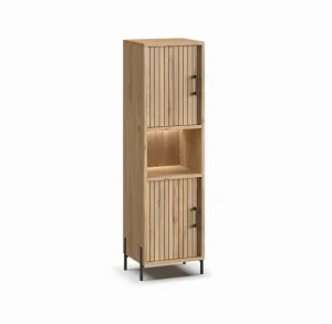 Meubar - Kolomkast Moderna - KB6L - K545 - Millenium Eik - 59x200x49cm | Belga Meubelen Fashion