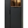 Meubar - Kolomkast Veneto - KB6L - K717 - Elegant black/Old teak - 192x192x50cm | Belga Meubelen Hot
