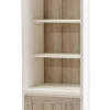 Meubar - Kolomkast York - KB2 - K499 - Lariks/Kristal eik licht bruin - 670x212x50cm | Belga Meubelen Online