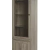 Meubar - Kolomkast York - KV1L - K550 - Crystal oak light - 670x212x50cm | Belga Meubelen Outlet