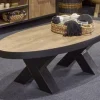 Meubar - Salontafel Alcatraz, Lovina of Olivia - TOV13KML50-K028-K660BL - Oranje Teakhout - 135x39x68cm | Belga Meubelen Hot
