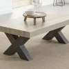 Meubar - Salontafel Jan of Tomba - T13XL80-K555-K495 - Oude eik - 135x43x68cm | Belga Meubelen Fashion