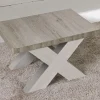 Meubar - Salontafel York - HT1XL38K465-K550 - Lariks/Kristal eik licht bruin - 68x43x68cm | Belga Meubelen Best