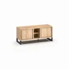 Meubar - TV-meubel Kano - LB9 - K545BL - Millenium oak nature/Elegant black - 138x59x49cm | Belga Meubelen Outlet