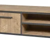 Meubar - TV-Meubel Lovina - TV6 - K661 - Oranje Teakhout/Zwart - 126x53x50cm | Belga Meubelen Hot