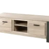 Meubar - TV-meubel Tomba - TV7 - K497 - Oude Eik/Imitatie staal - 167x61x50cm | Belga Meubelen Best