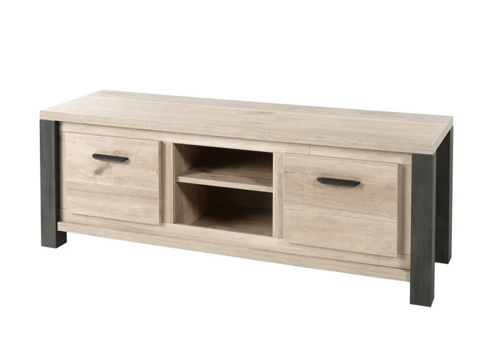 meubar__tvmeubel__tomba___0-1.webp Meubar - TV-meubel Tomba - TV7 - K497 - Oude Eik/Imitatie staal - 167x61x50cm | Belga Meubelen Best