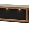 Meubar - TV-meubel Trentino - TV7 - K671 - Old Teak/Matt black - 175x63x50cm | Belga Meubelen Best