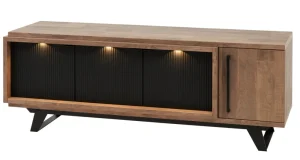 Meubar - TV-meubel Trentino - TV7 - K671 - Old Teak/Matt black - 175x63x50cm | Belga Meubelen Best