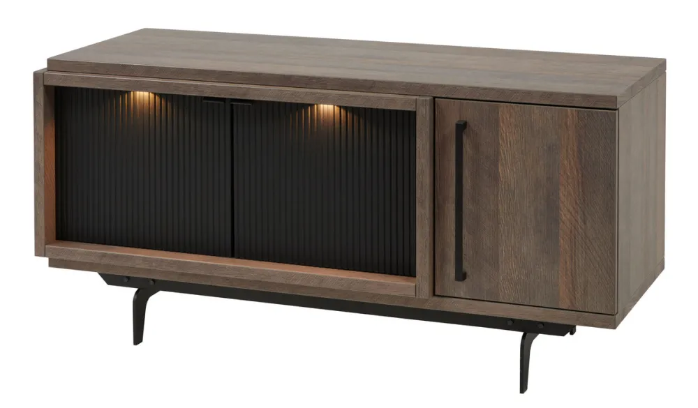 meubar__tvmeubel__trentin_0-2.webp Meubar - TV-meubel Trentino - TV6 - K677 - Golden oak/Matt black - 131x63x50cm | Belga Meubelen Hot