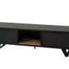 Meubar - TV-meubel Veneto - LB8 - K717 - Elegant black/Old teak - 159x48x50cm | Belga Meubelen Hot