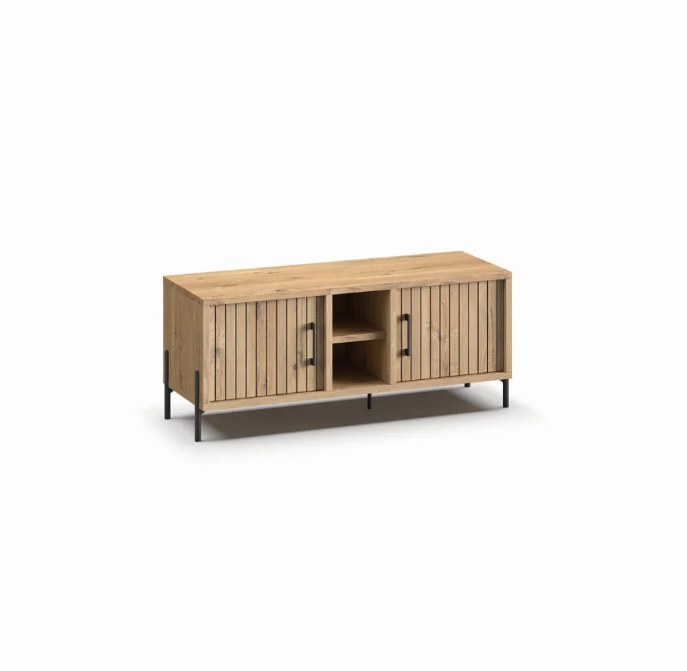 meubar__tvmeubel_moderna__0.webp Meubar - TV-Meubel Moderna - LB9 - K545 - Millenium Eik - 140x58x49cm | Belga Meubelen Sale