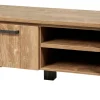 Meubar - TV-Meubel Olivia - TV6 - K662 - Oranje Teakhout/Staal look - 118x52x50cm | Belga Meubelen Discount