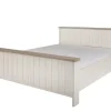 Meubar - Tweepersoonsbed laag York - LB160LK-2M00 - K467 - Lariks/Kristal eik licht bruin - 160x89x200cm | Belga Meubelen Discount