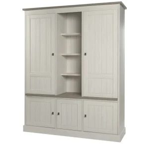 Meubar - Wandkast York - WB3 - K467 - Lariks/Kristal eik licht bruin - 172x212x50cm | Belga Meubelen Sale