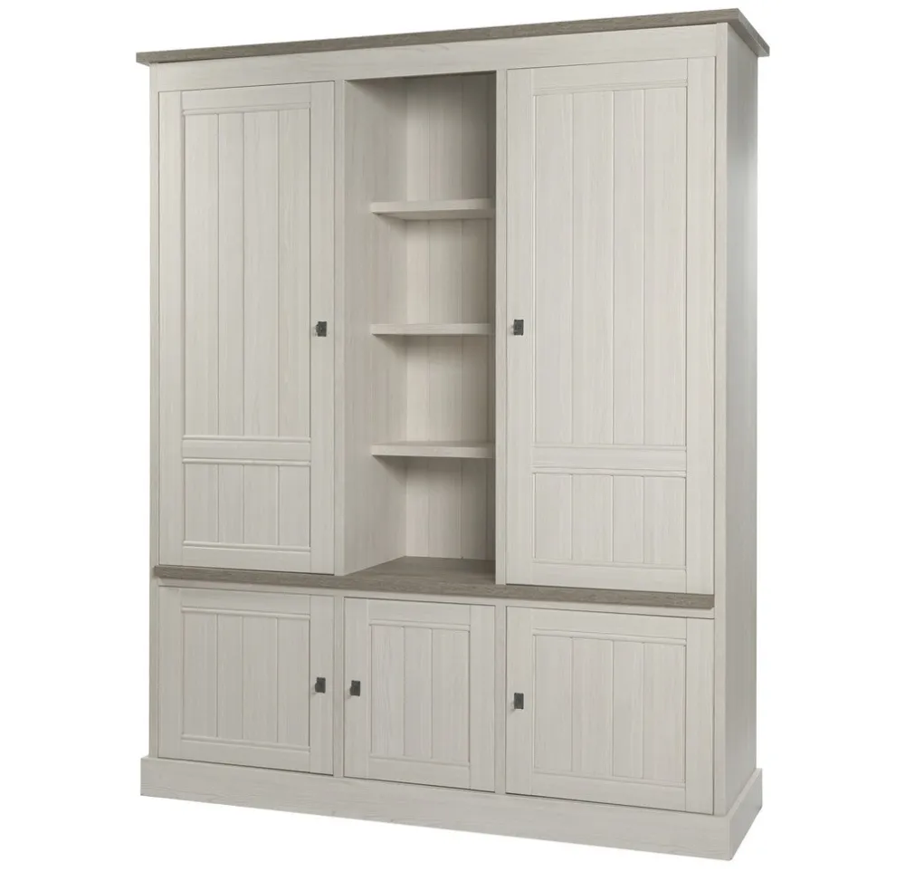 meubar__wandkast__york____0-10.webp Meubar - Wandkast York - WB3 - K467 - Lariks/Kristal eik licht bruin - 172x212x50cm | Belga Meubelen Sale