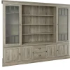 Meubar - Wandkast York - WV1 - K550 - Crystal oak light - 259x212x50cm | Belga Meubelen Online