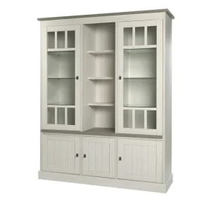 Meubar - Wandkast York - WV3 - K467 - Lariks/Kristal eik licht bruin - 172x212x50cm | Belga Meubelen Clearance
