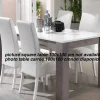 MLM - Eettafel Greta - Vierkant - Hoogglans - Beton/Wit - 100x77x100cm | Belga Meubelen New