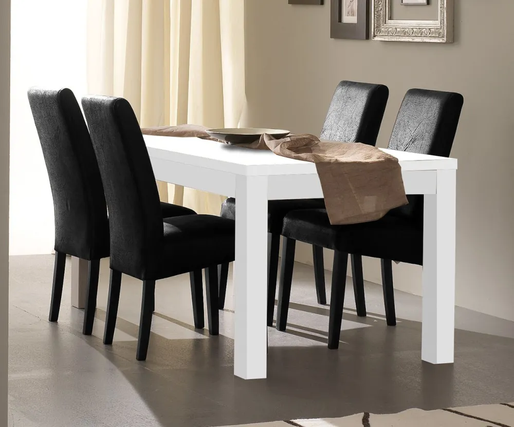 mlm__eettafel_roma__hoogg_0.webp MLM - Eettafel Roma - Hoogglans - Wit - 190x76x90cm | Belga Meubelen Online