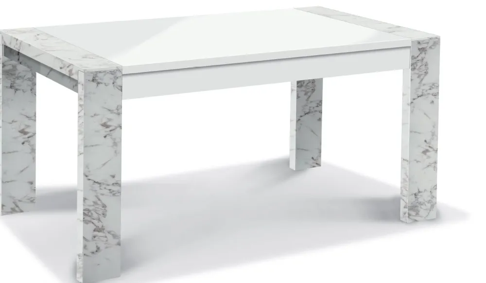mlm__eettafel_vittoria__h_0.webp MLM - Eettafel Vittoria - Hoogglans - marmer/Wit - 190x75x90cm | Belga Meubelen Sale