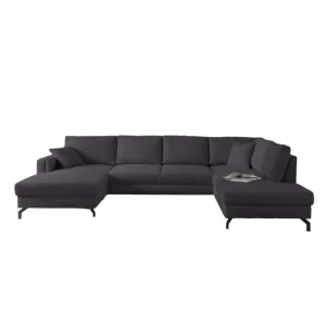 MLM - Hoeksalon Patrick - Rechts - Stof - Donkergrijs - 165x342x203cm | Belga Meubelen New