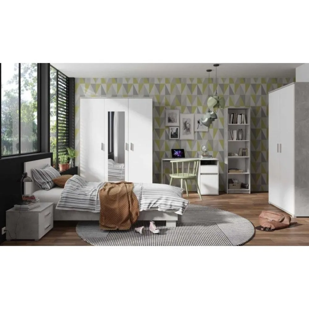 mlm__jeugdkamer_dakota__d_0.webp MLM - Jeugdkamer Dakota - 3-delig - Wit | Belga Meubelen Discount