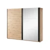 MLM - Kleerkast Nantes - 2 schuifdeuren - Lichte Eik - 250x218x66cm | Belga Meubelen Clearance