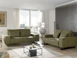 MLM - Salon Natalie 3+2-zit - Stof - Groen - 174/204x93x70cm | Belga Meubelen New