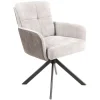 MLM - Stoel Ella - Stof - Grijs - 60x87x62cm | Belga Meubelen Hot