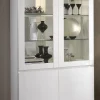 MLM - Vitrine Roma - Hoogglans - Wit - 115x191x40cm | Belga Meubelen Fashion