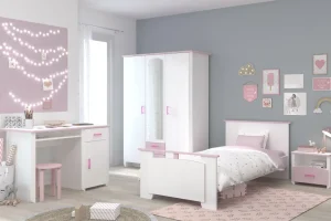 PST - Kinderkamer Biotiful - Bed + Kleerkast + Nachttafel | Belga Meubelen Clearance