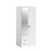 PST - Kleerkast Daily - 2 Draaideuren - Wit - 80x185x51cm | Belga Meubelen Fashion