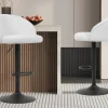 Rousseau - Barstoel Arda Boucle - Wit - 86x49x46 cm | Belga Meubelen Sale